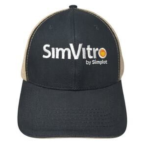 SimVITRO by Simplot Strapback Trucker Hat Black One Size Mesh Back